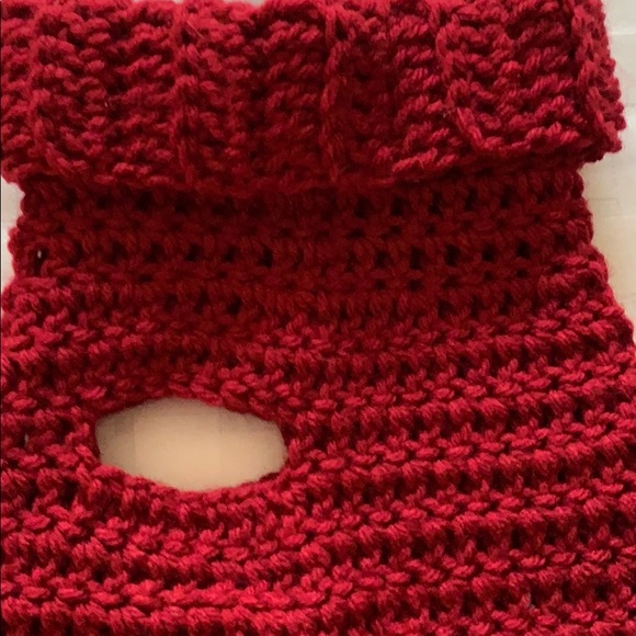 Handmade small dog sweater 10 lbs and under - Picture 4 of 5